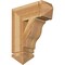 Ekena Millwork Funston Arts & Crafts Rough Sawn Bracket, Western Red Cedar, 6"W x 18"D x 22"H BKT06X18X22FST03RWR - alternate 1